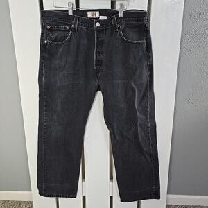 Levi's 501 XX Black‎ Straight Leg Denim Jeans Men's 36x30 (34x27) Button Fly Mex